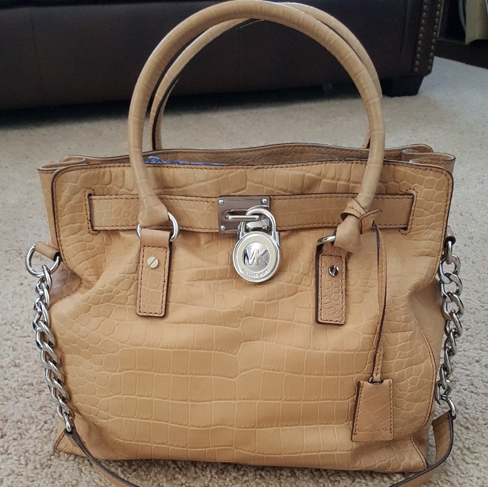 Michael Kors Leather Embossed Handbag